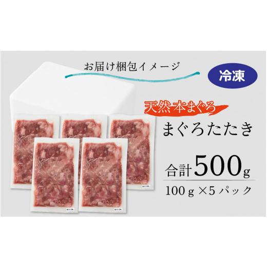 ふるさと納税 福井県 福井市 天然 本まぐろ まぐろたたき 合計500g（100g×5パック）[A-083001]