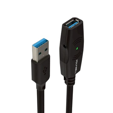 POLYWELL 寶利威爾 USB3.0 A公 To A母 主動式增益延長線 加增益晶片 PW15-W45-M305  5m  1條