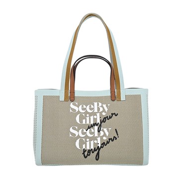 SEE BY CHLOE  See By Girl Un Jour兩用托特包(米色)