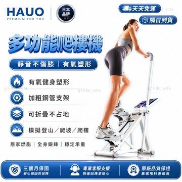 HAUO🏆升級三計數 摺叠爬梯機🏆贈支架 家用爬梯機 加粗加固 瘦身瘦大腿 室內爬樓機 登山機 爬樓機 踏步機 健身器材