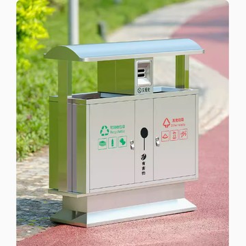 戶外垃圾桶不銹鋼 分類大號環衛商用 可回收室外公園景區果皮垃圾箱