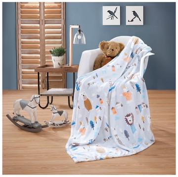 JOANNA 神仙老虎狗法蘭絨毯90x150cm(附盒)