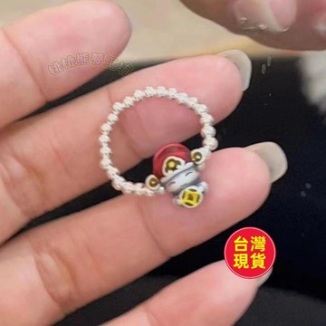 【台灣出貨】S925純銀 金幣小財神 本命招財轉運戒指 手工編織 新中式 學生 閨蜜禮物 戒指 純銀戒指 招財戒指 黃金