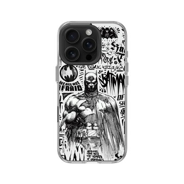 iPhone 16 Pro Clear Case（相機按鈕） 透明 - Batman 蝙蝠俠 - 蝙蝠俠塗鴉