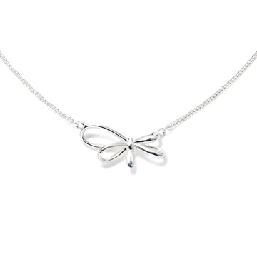 [預購] [純銀] 高雅蝴蝶結鎖骨鍊 / Elegance Bow Necklace