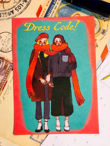 Dress Code 聖誕明信片