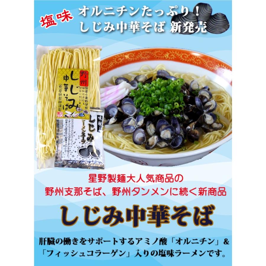 星野製麺 野州しじみ中華そば 10食 FN0AX