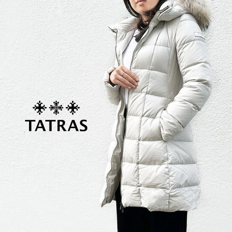 タトラス TATRAS ダウンコート ライトグレー - ダウンジャケット