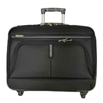 【雪黛屋】美國18NINO81 16吋商務型拉桿箱可放電腦超輕量型防水材質