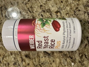 美國原裝 WEIDER Red Yeast Rice Plus -240顆最新款