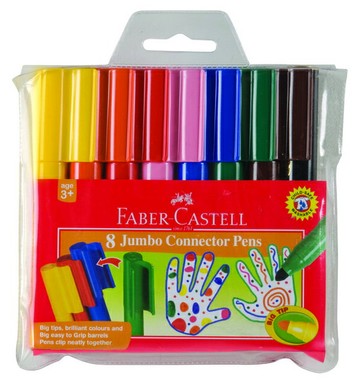 德國 Faber-Castell 輝柏 66-2000-08 JUMBO 連接筆 彩色筆 (8色)【APP滿額下單4%點數(單一帳號最高1000點)】7/31止