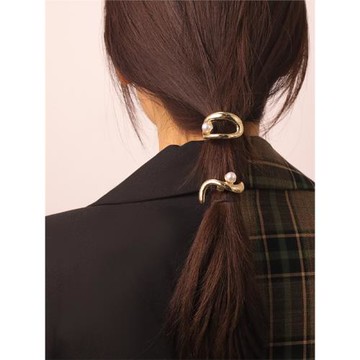 日系發扣發型公主盤發頭花頭飾低丸子頭發飾收納女小眾設計感發繩