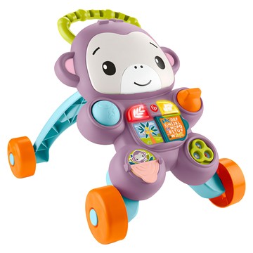 fisher-price 費雪 紫色猴子聲光踏步車  混和顏色  1個