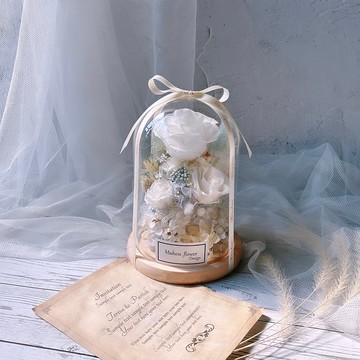 玻璃罩 永生花 客製化刻字 客製化禮物