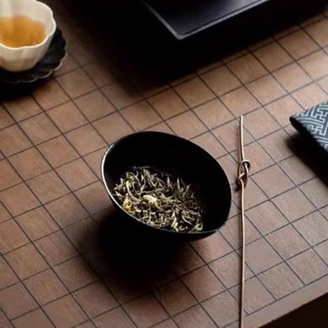 云窩鐵胎大漆蛋形茶則侘寂風茶荷賞茶器功夫茶具茶道配件紫銅茶針