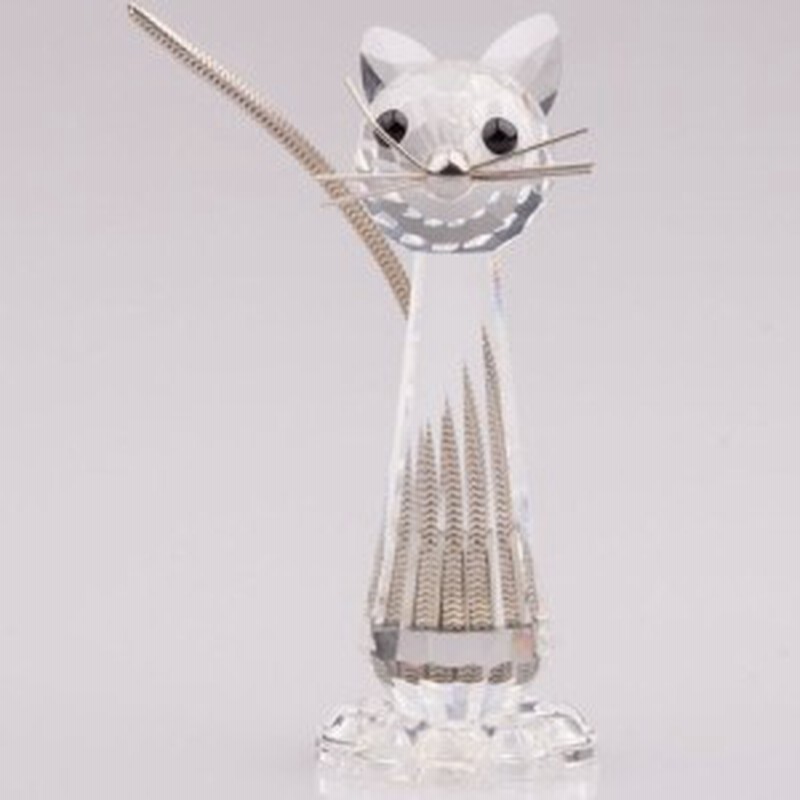 スワロフスキー　猫 スワロフスキー 子猫の置物