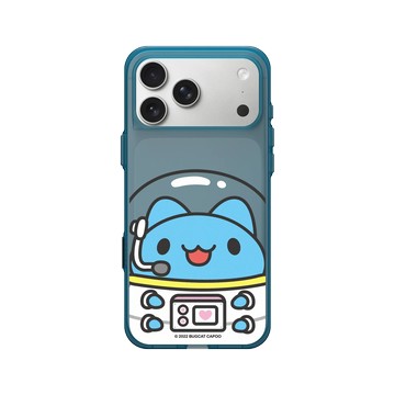 iPhone 17 Pro Max Clear (相機按鈕) 夜幕藍 - 貓貓蟲咖波 Bugcat Capoo - 太空咖波呼叫地球總部
