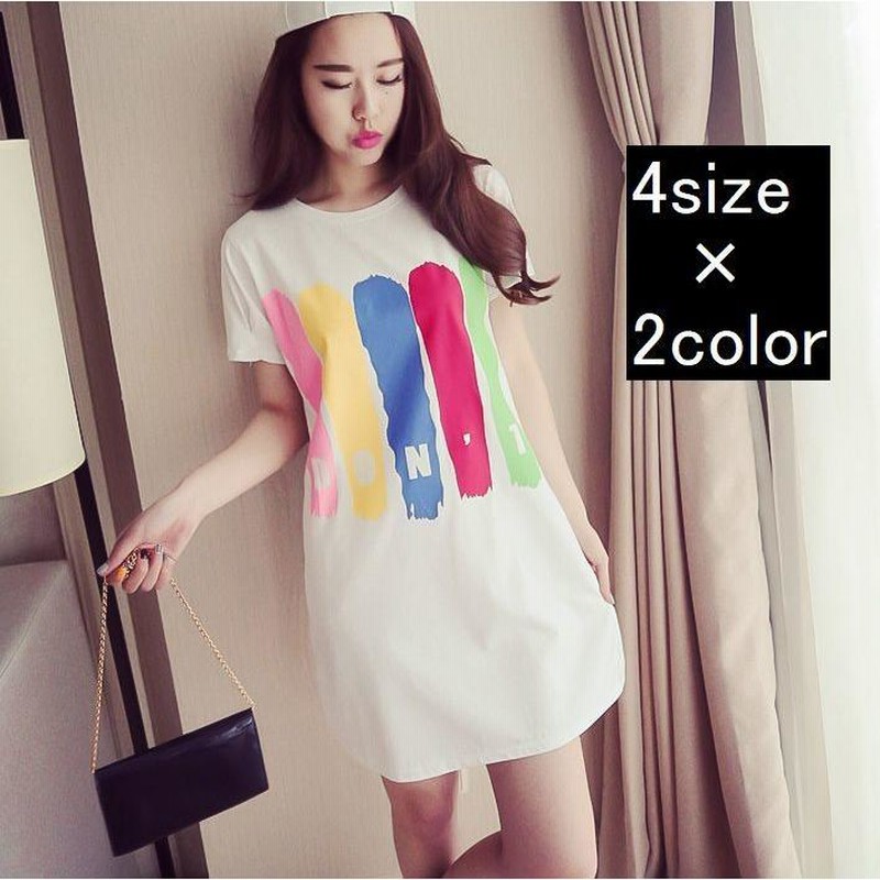 ミニワンピース Tシャツワンピース 半袖 レディース トップス ミニワンピース Tシャツワンピース 半袖 レディース トップス