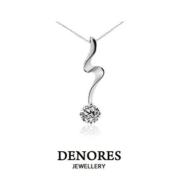 DENORES 唯一的愛0.50克拉八心八箭美鑽鍊