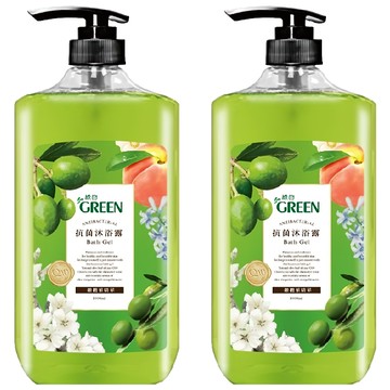 GREEN 綠的 抗菌沐浴露 橄欖葉精華  1L  2瓶