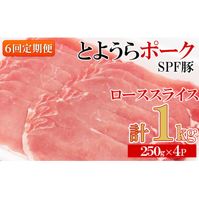  とようらポーク1kg ロース スライス 小分け 北海道豊浦産 SPF豚