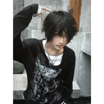 PAIKI「塞勒斯前奏」權利密碼假兩件長袖T堆領設計休閑亞文化衛衣