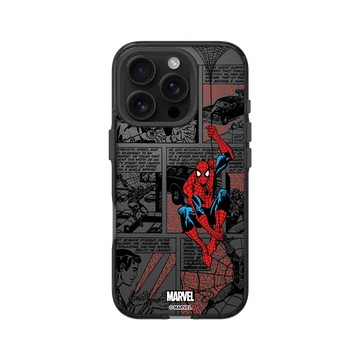iPhone 16 Pro Clear 酷墨灰 - 迪士尼-漫威 Marvel - 蜘蛛人-漫畫風格