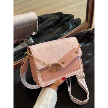 時尚刺繡印花小包包女新款韓系簡約小方包2025夏季小眾設計斜挎包