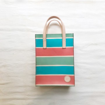 【如是著物】植鞣革紙袋包｜袋口拉鍊｜茄芷袋傳統三色