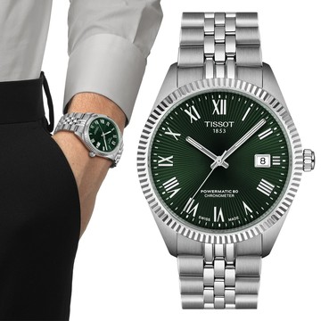 TISSOT天梭 BALLADE系列 天文台認證 羅馬字 機械腕錶 39mm/T1564081109300