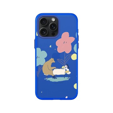 iPhone 15 Pro Max Clear 激光藍 - 咻咻熊 XiuXiubear - 一起吃飯吧！