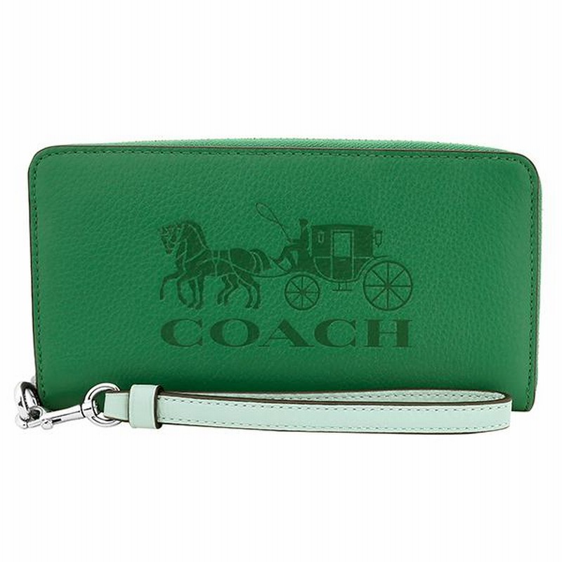 コーチ 長財布(ラウンドファスナー) COACH ホース アンド キャリッジ