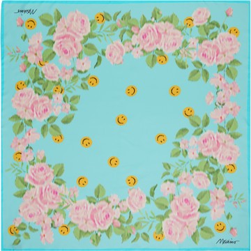 Moschino 多色 Twill Seta 方巾