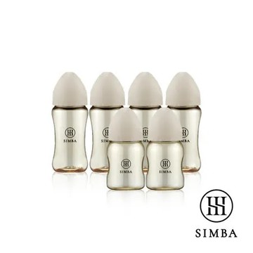 晨藍 小獅王辛巴 蘊蜜鉑金 PPSU 寬口防脹氣奶瓶 (4中2小)