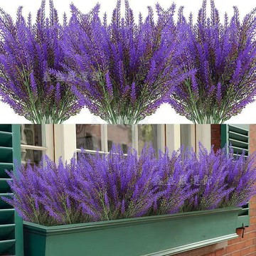 【臺灣出貨】新款仿真薰衣草擺件田園假花仿真花綠植塑料花束婚慶裝飾餐桌客廳04gf