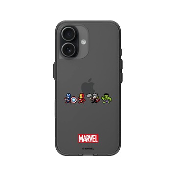iPhone 17 Clear (相機按鈕) 酷墨灰 - 迪士尼-漫威 Marvel - 漫威英雄-8Bit版
