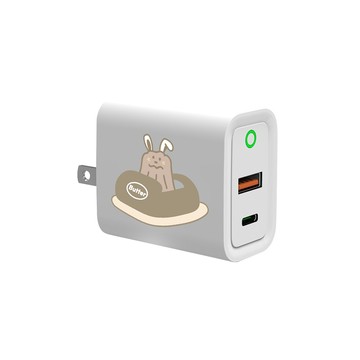 【奶油家族聯名】The Butters 可露露碰碰車USB3.0+PD20W雙孔充電器