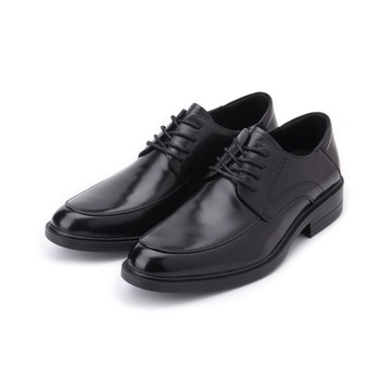 聖大保羅 氣墊真皮紳士皮鞋 黑 男鞋