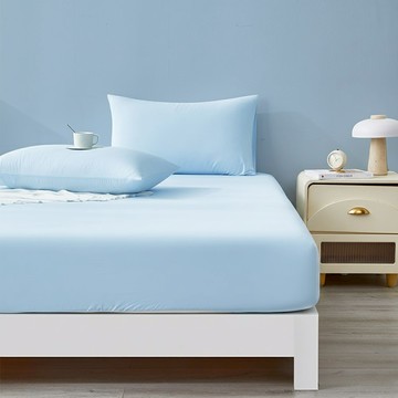 J-bedtime 床寢時光 涼感冰霧床包枕套組  淺藍色  雙人  床包 + 枕套