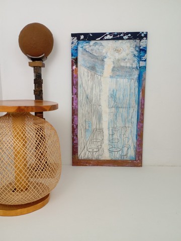 繪畫、手繪板兩個世界的咖啡館