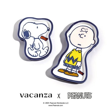 【VACANZA 飾品】SNOOPY聯名｜SNOOPY＆CHARLIE BROWN・陶瓷飾品盤#史努比