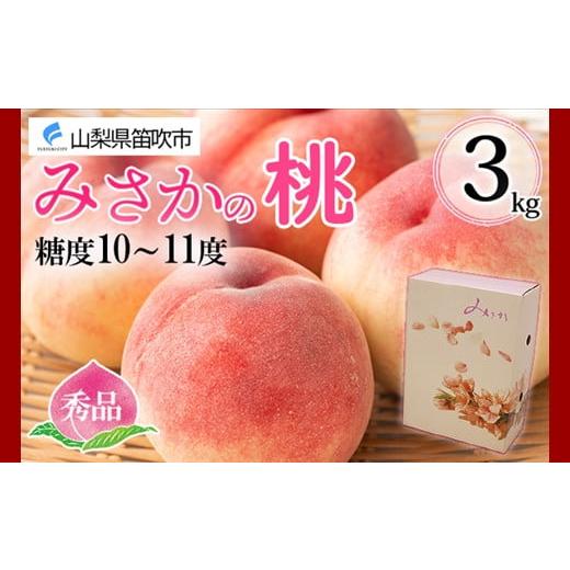 ふるさと納税 山梨県 笛吹市 ＜2024年先行予約＞桃 秀品 3kg 糖度10％以上 ※クール便配送 177-005