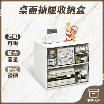 台灣現貨 壓克力 桌面收納盒 抽屜式收納盒 分格收納 桌上收納 疊加收納盒 化妝品收納盒 辦公室收納盒 收納大師