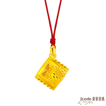 【J'code真愛密碼金飾】白沙屯 乖乖媽祖硬金墜子 送項鍊