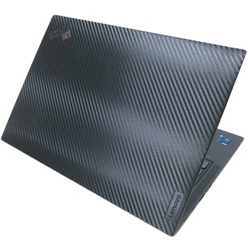 EZstick Lenovo ThinkPad X1C 10TH 11TH 黑色卡夢膜機身貼 (DIY包膜)