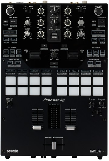 Pioneer DJ 黑色 DJM-S7 DJ 混音器
