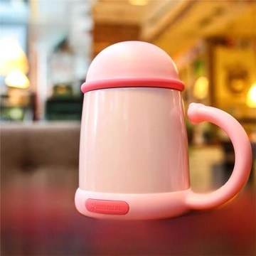 韓國杯具熊新款保溫杯男女商務316不銹鋼水杯帶蓋過濾 泡茶辦公杯