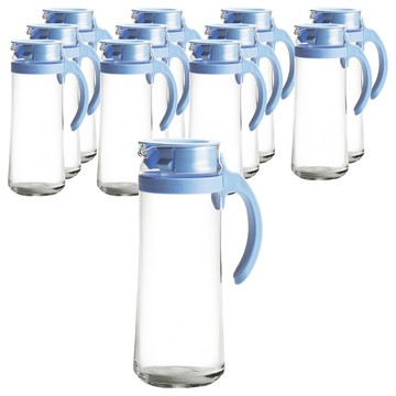 Ocean Glass 帕迪歐水壺  透明色/藍色  1.265L  12個