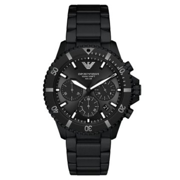 【EMPORIO ARMANI】經典三眼計時手錶 -43mm AR11784
