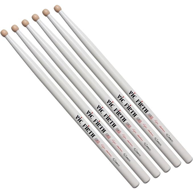 3-Pairs Vic Firth Corpsmaster Signature Ralph Hardimon Marching Snare Drum Sticks (SRH)